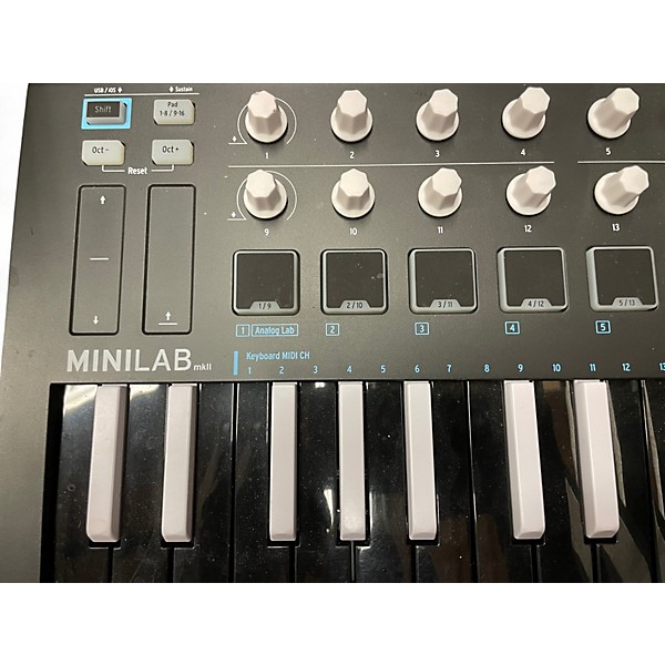 Used Arturia Minilab MKII MIDI Controller