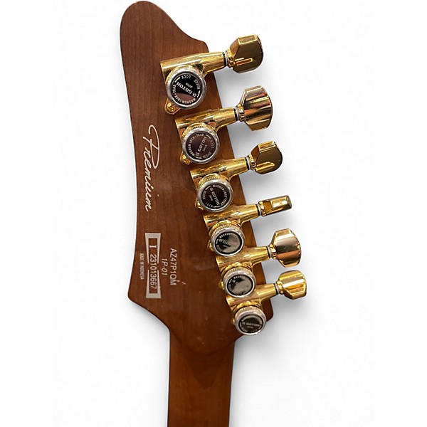 Used Ibanez AZ47 Black Ice Burst Solid Body Electric Guitar