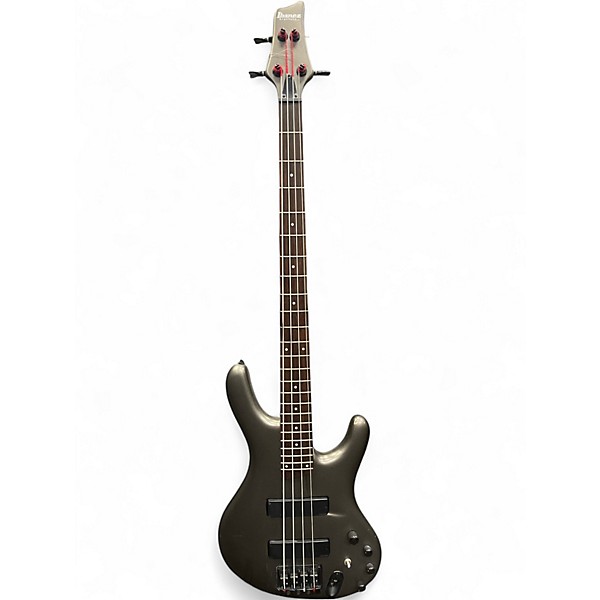 Used 2000s Ibanez EDB600 Grey Pewter Electric Bass Guitar
