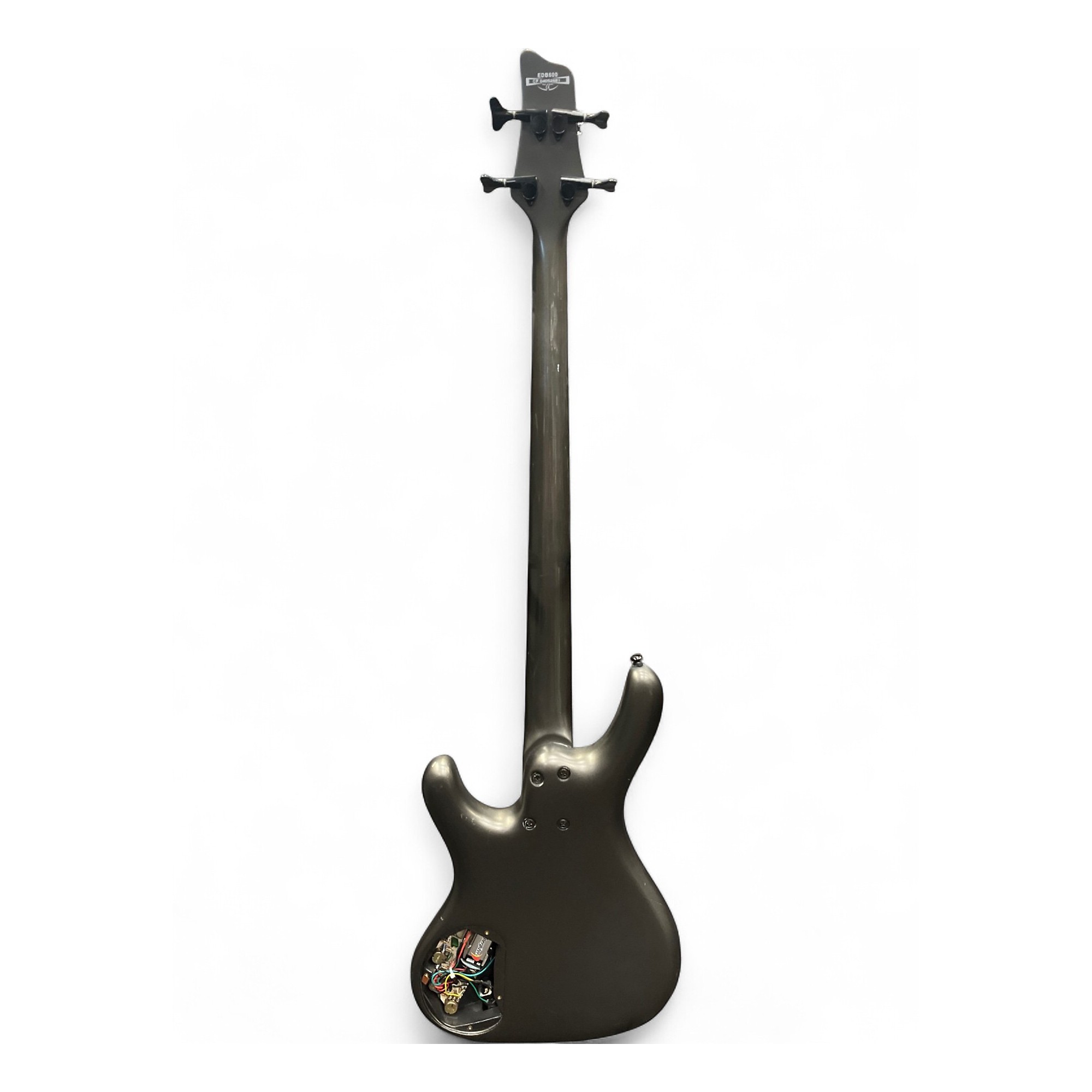 Used 2000s Ibanez EDB600 Grey Pewter Electric Bass Guitar