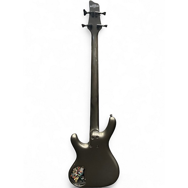Used 2000s Ibanez EDB600 Grey Pewter Electric Bass Guitar
