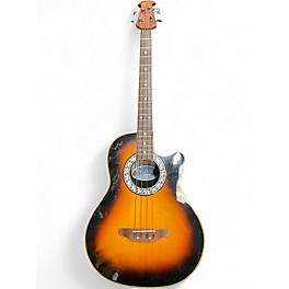 Used Ovation CC74 Tobacco Burst Acoustic Bass Guitar