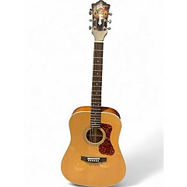 Used Guild D-140 Natural Acoustic Electric Guitar