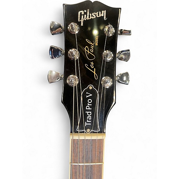 Used 2022 Gibson Les Paul Traditional Pro V TRANSPARENT EBONY BURST Solid Body Electric Guitar