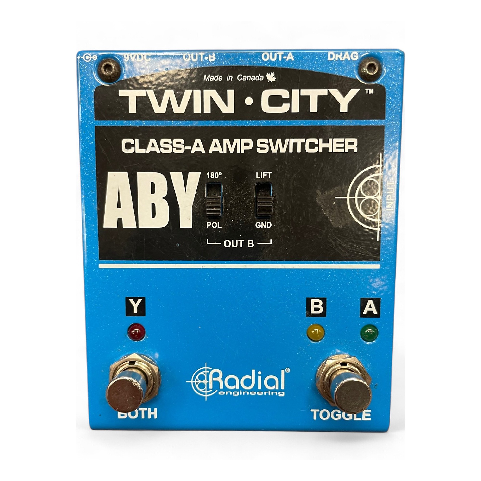Used Radial Engineering Bones Twin City ABY Bypass Pedal
