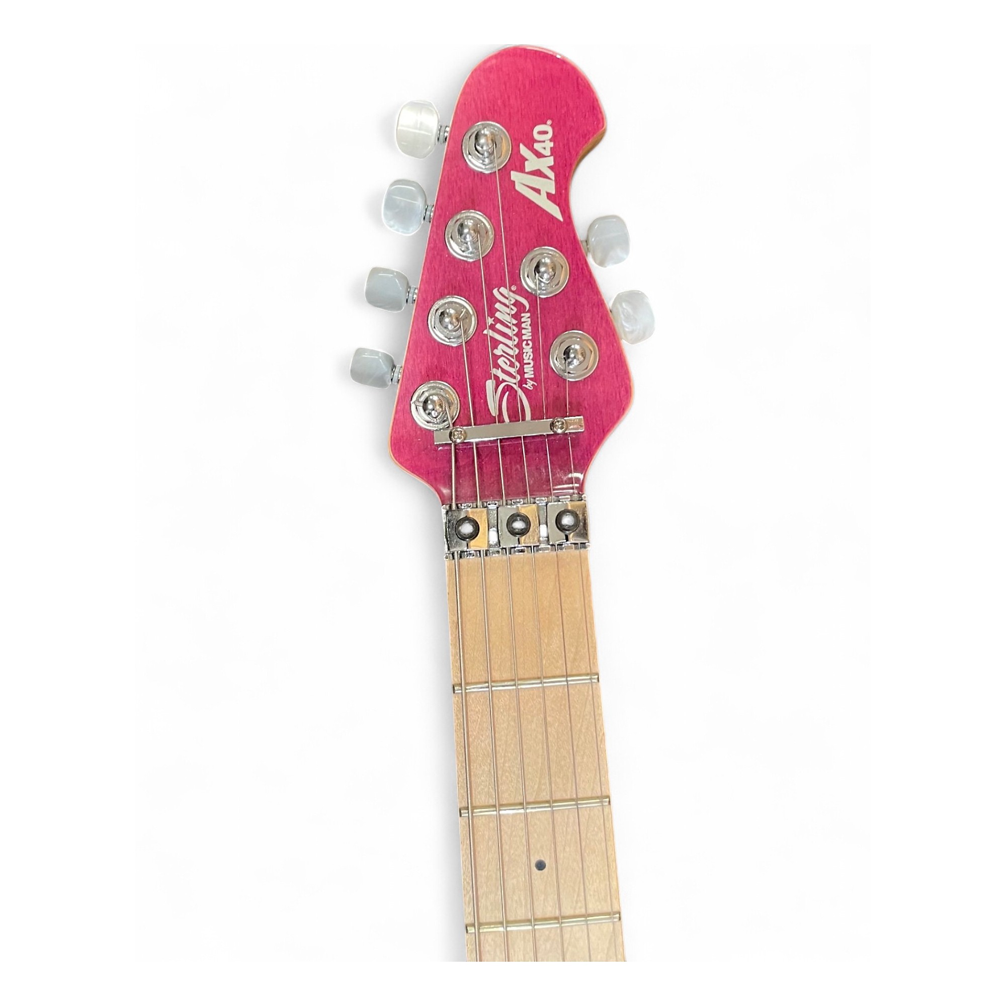 Used Sterling by Music Man AX40 Trans Purple Solid Body