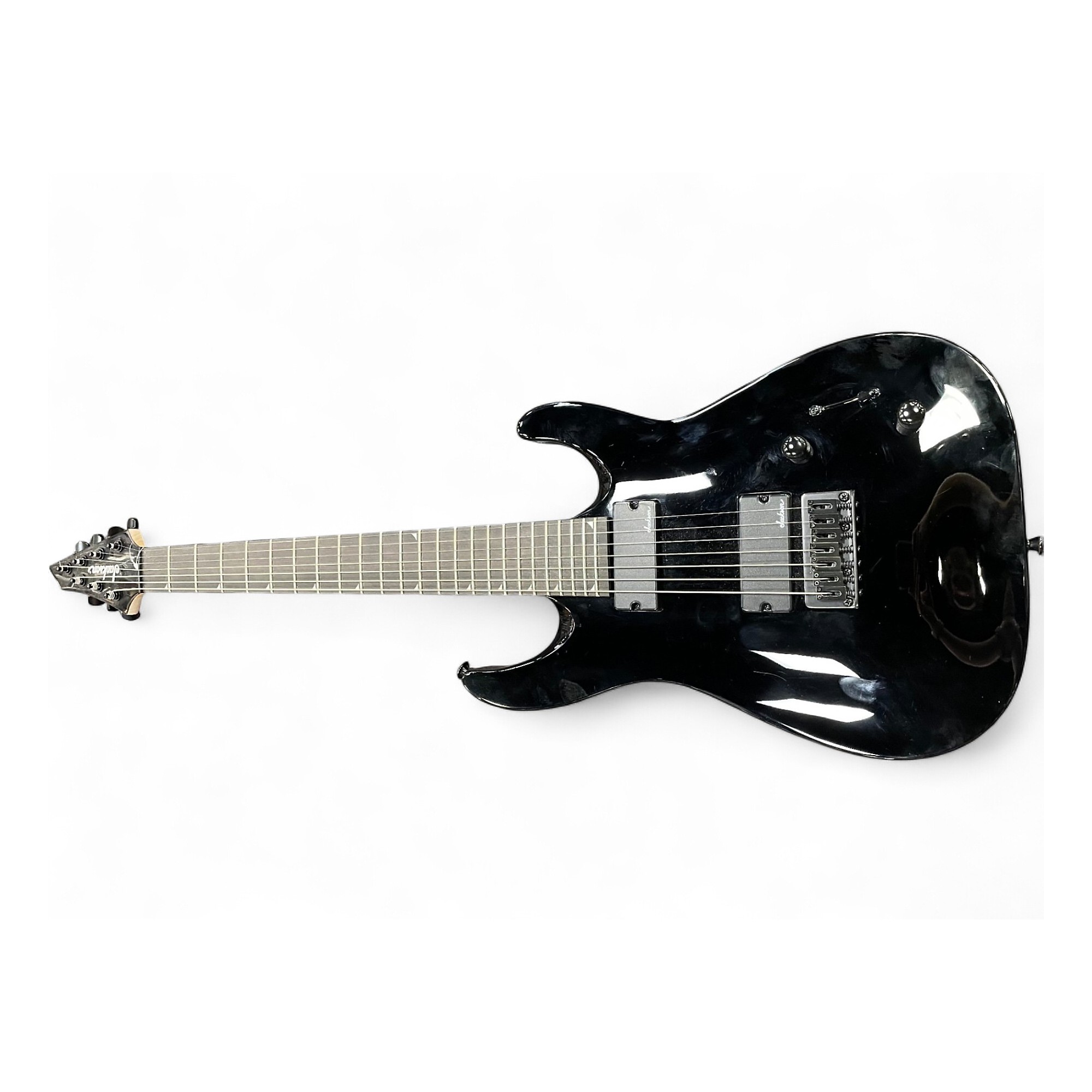 Used Jackson JS22-7 Dinky 7 String Black Solid Body Electric