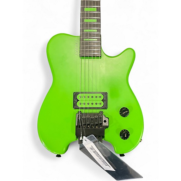 Used Kiesel H1 ACID GREEN Solid Body Electric Guitar