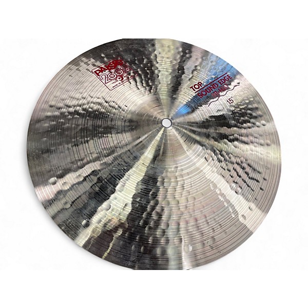 Used Paiste 15in 2002 SOUND EDGE HI HAT PAIR Cymbal