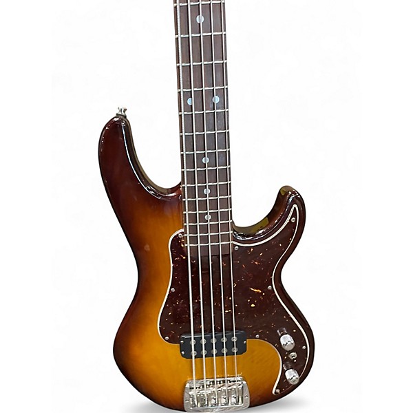Used G&L MJ5 Vintage Sunburst Electric Bass Guitar