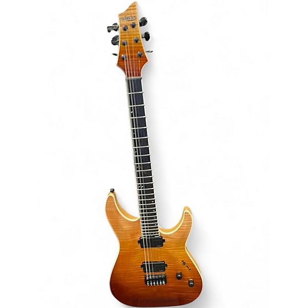 Used Schecter Guitar Research C1 ELITE AMBER BURST Solid Body Electric Guitar