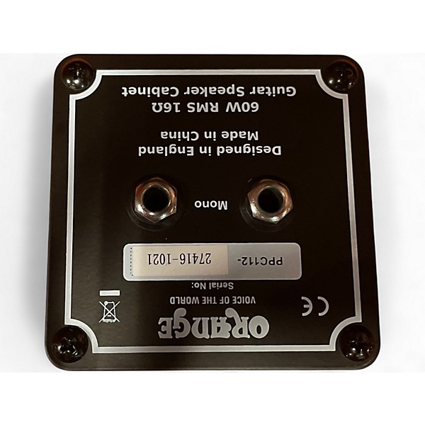 Used Orange Amplifiers PPC112C 1x12 Guitar Cabinet