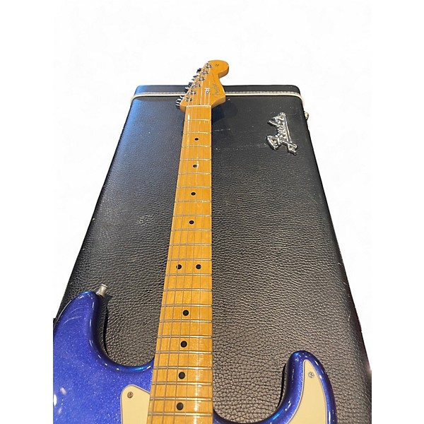 Used 2014 Fender American Standard Stratocaster HSS MYSTIC BLUE Solid Body Electric Guitar