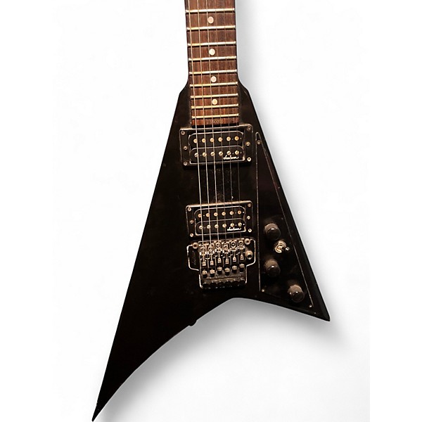 Used 1990s Jackson professional rhoads std V  Black Solid Body Electric Guitar