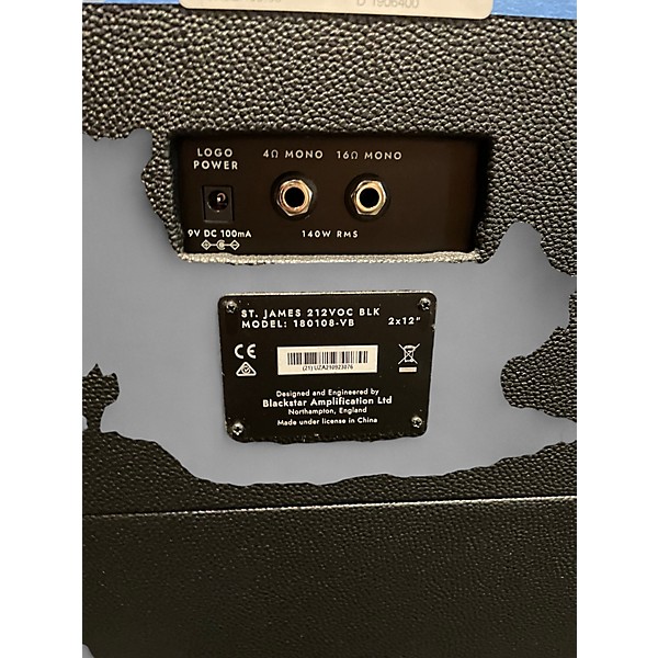 Used Blackstar St James 212 voc Guitar Cabinet
