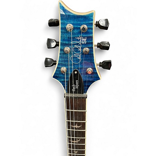Used PRS ZACH MEYER SE Blue Solid Body Electric Guitar