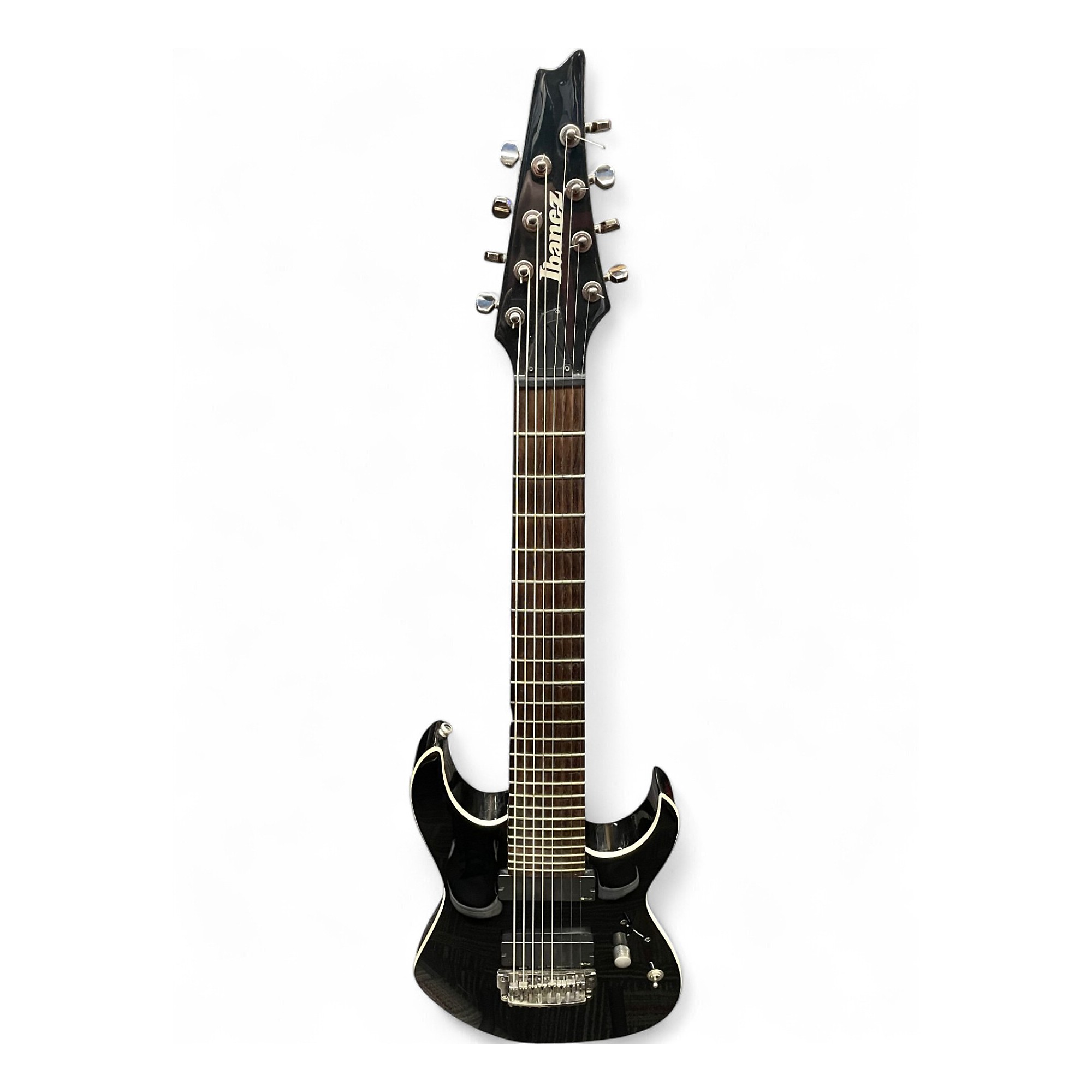Used Ibanez RGIR28FE Iron Label 8 String GLOSS BLACK Solid