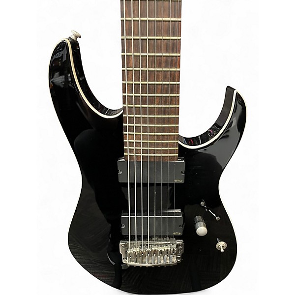 Used Ibanez RGIR28FE Iron Label 8 String GLOSS BLACK Solid Body Electric Guitar