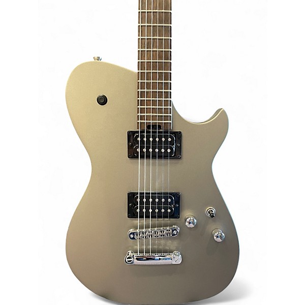 Used Manson Guitars META MBM-1 Silver Solid Body Electric Guitar