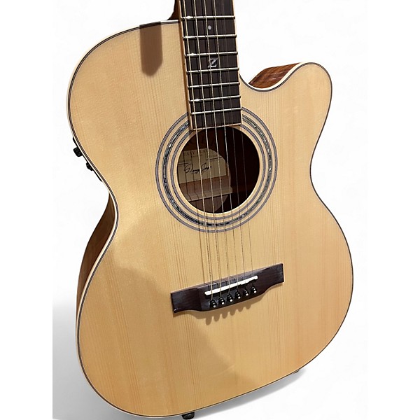 Used Zager ZAD-500MCE Natural Acoustic Electric Guitar