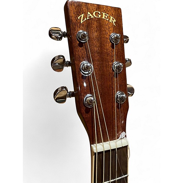 Used Zager ZAD-500MCE Natural Acoustic Electric Guitar