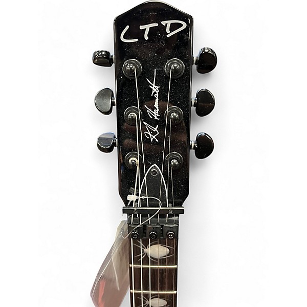 Used ESP LTD Kirk Hammet KH-3 Spider 30th Anniversary Black Solid Body Electric Guitar