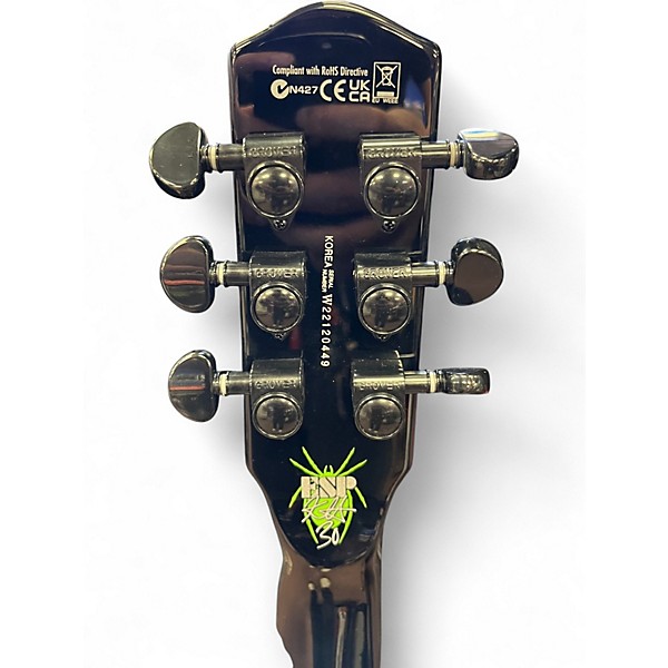 Used ESP LTD Kirk Hammet KH-3 Spider 30th Anniversary Black Solid Body Electric Guitar