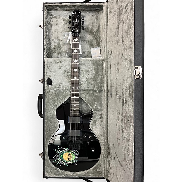 Used ESP LTD Kirk Hammet KH-3 Spider 30th Anniversary Black Solid Body Electric Guitar