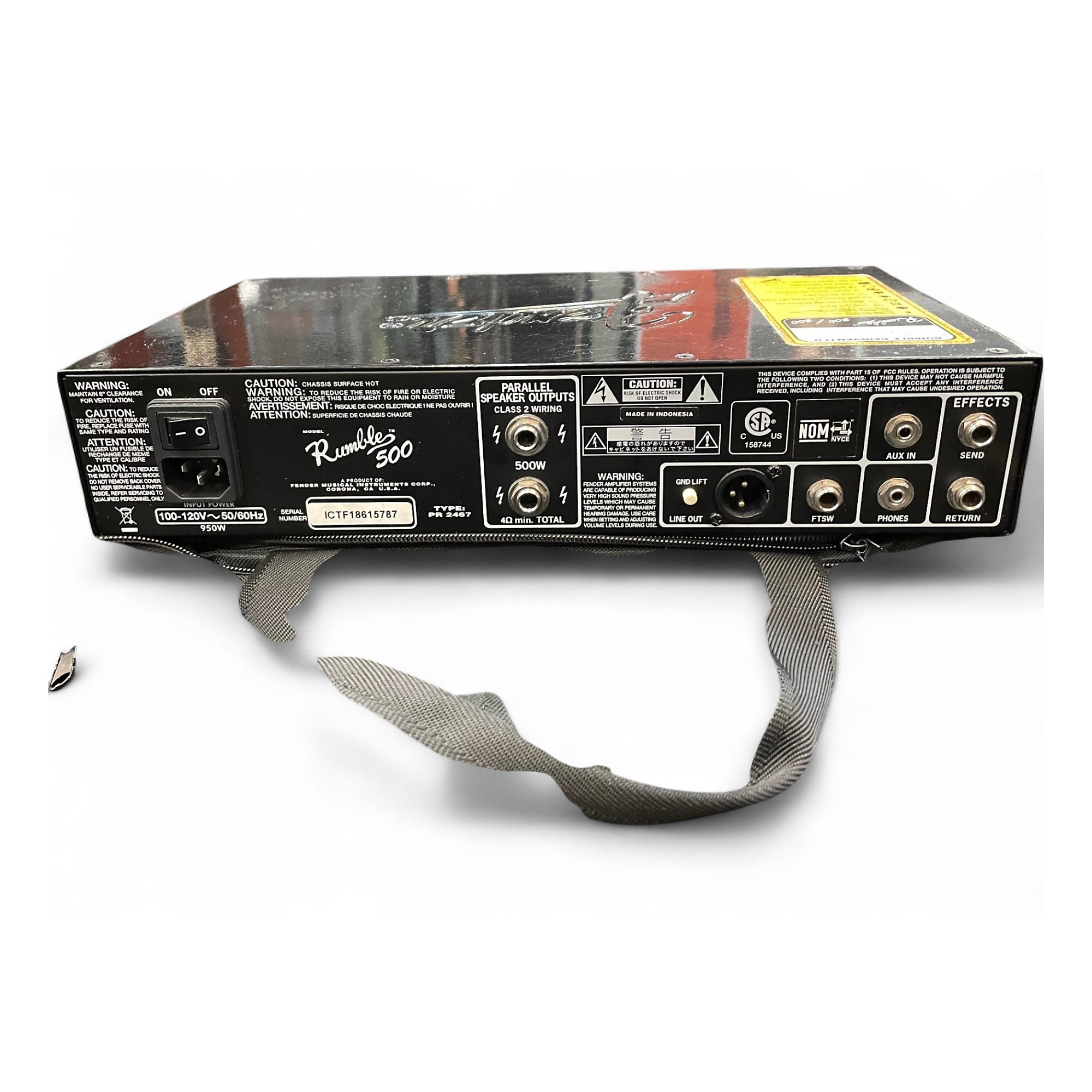 Fender rumble 500 ベースアンプ ヘッドアンプ 廃盤　レア Used Fender Rumble 500 Head Bass Amp Head | Guitar Center