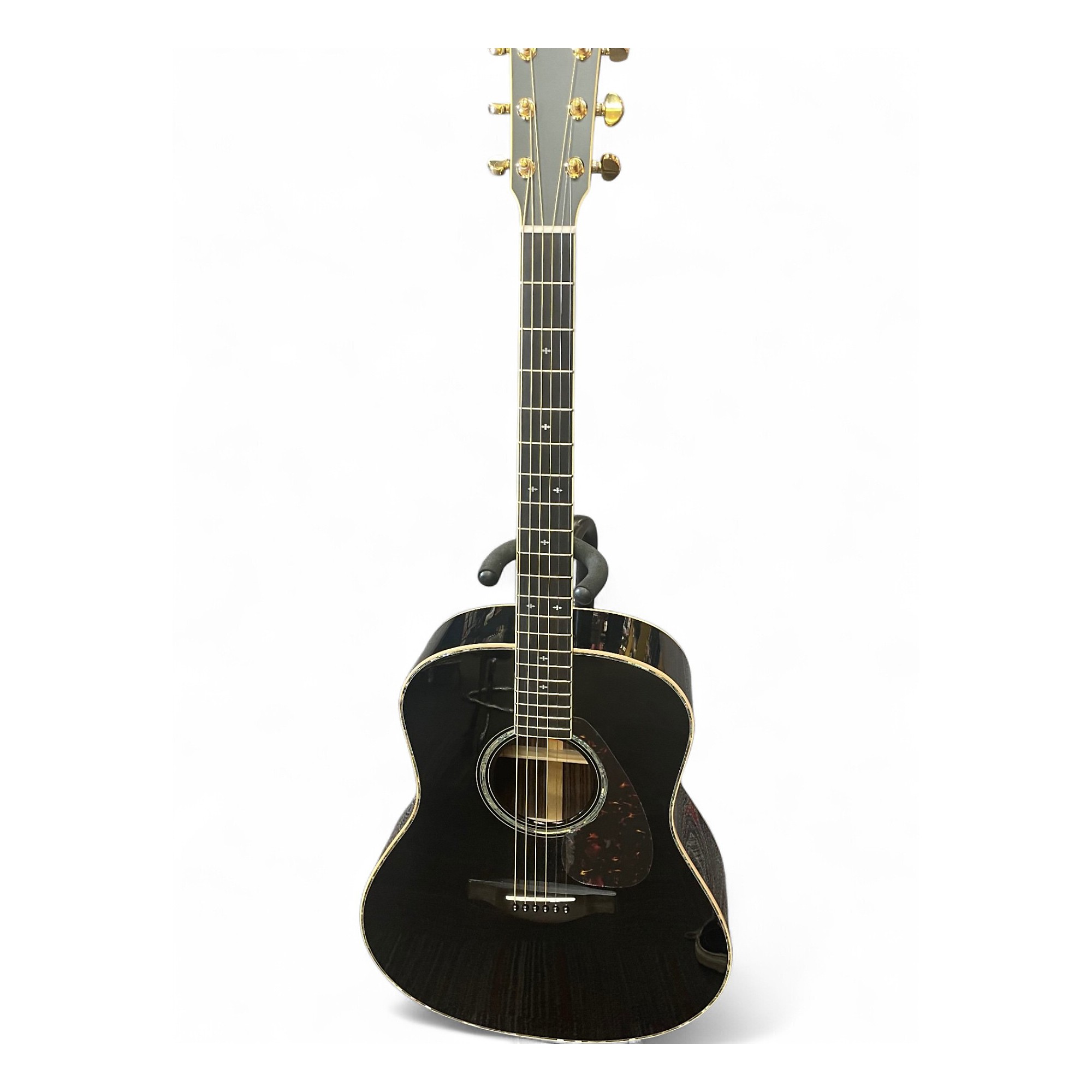 Used Yamaha LL16D Black Acoustic Guitar Black | Guitar Center