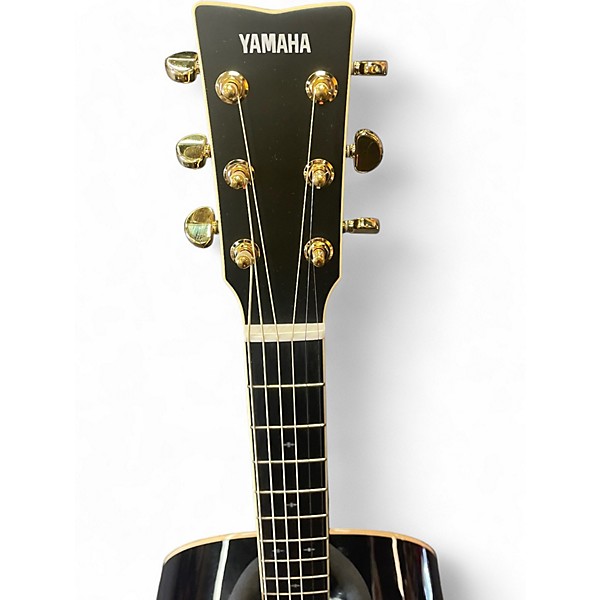 Used Yamaha LL16D Black Acoustic Guitar Black | Guitar Center