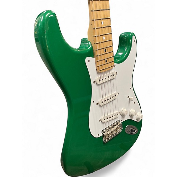 Used 2001 Fender Eric Clapton Signature Stratocaster 7UP Green Solid Body Electric Guitar
