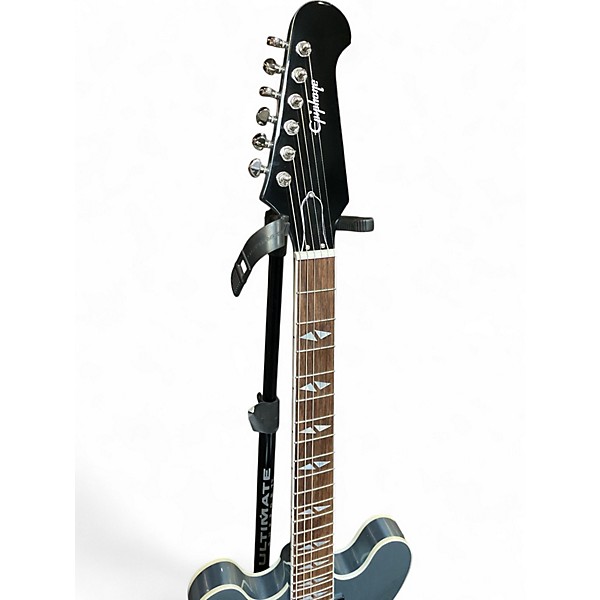 Used Epiphone Dave Grohl DG-335 Ice Blue Metallic Solid Body Electric Guitar