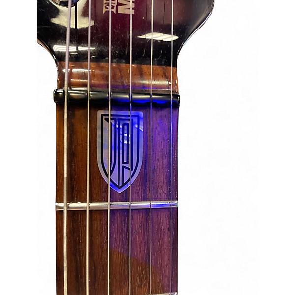 Used Ernie Ball Music Man JP6 John Petrucci PIEZO Crimson Red Burst Solid Body Electric Guitar