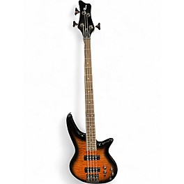 Used Jackson JS3Q Trans Orange Electric Bass Guitar