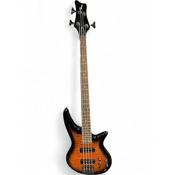 Used Jackson JS3Q Trans Orange Electric Bass Guitar