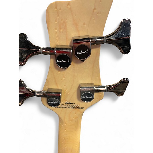 Used Jackson JS3Q Trans Orange Electric Bass Guitar