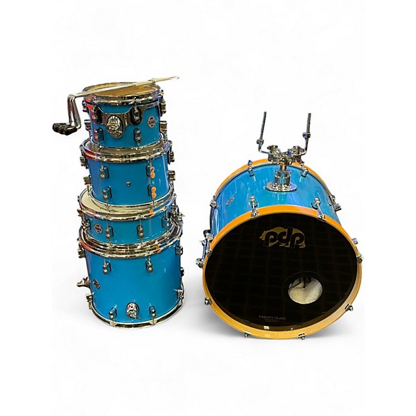 Used PDP by DW 5 Piece LIMITED EDITION Blue Drum Kit