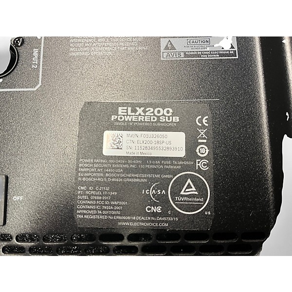 Used Electro-Voice ELX20018SP Powered Subwoofer