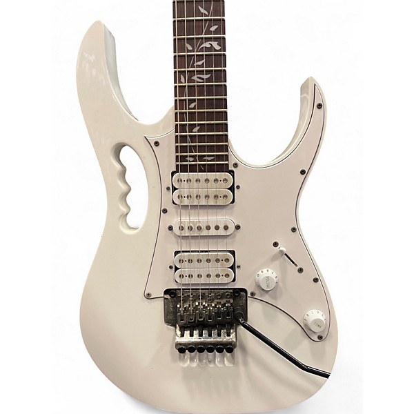 Used Ibanez JEMJR Alpine White Solid Body Electric Guitar