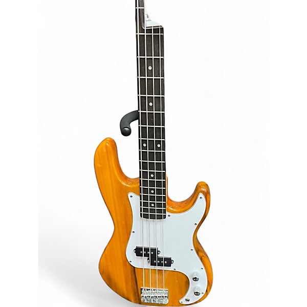 Used Glarry 4 STRING BASS Natural Electric Bass Guitar