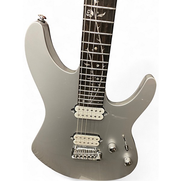 Used Ibanez TOD10 Silver Solid Body Electric Guitar Silver