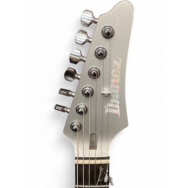 Used Ibanez TOD10 Silver Solid Body Electric Guitar Silver