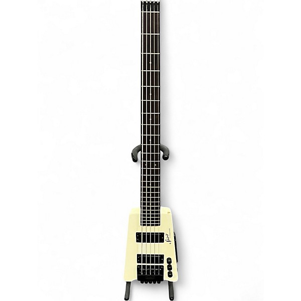Used Steinberger XT25 Spirit 5 String Antique White Electric Bass Guitar