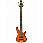 Used Carlo Robelli Bass 4 String 24 Fret Quilted Amber Electric Bass Guitar thumbnail