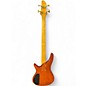 Used Carlo Robelli Bass 4 String 24 Fret Quilted Amber Electric Bass Guitar