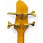 Used Carlo Robelli Bass 4 String 24 Fret Quilted Amber Electric Bass Guitar