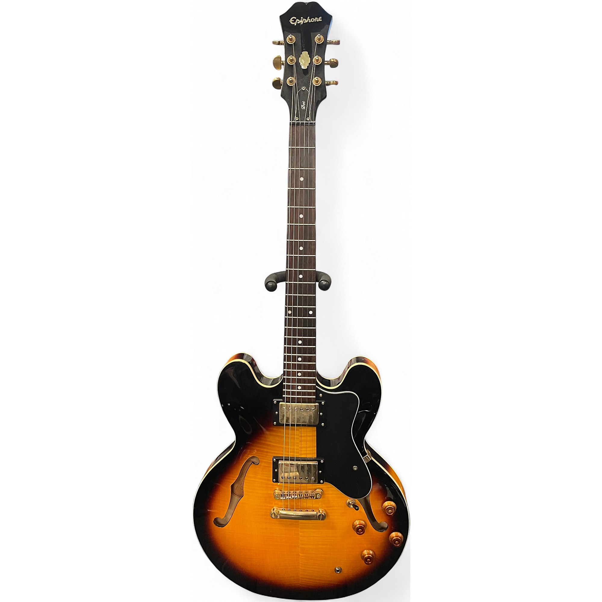 ギター Epiphone Dot Used Epiphone Dot Deluxe Flametop 2 Tone Sunburst Hollow