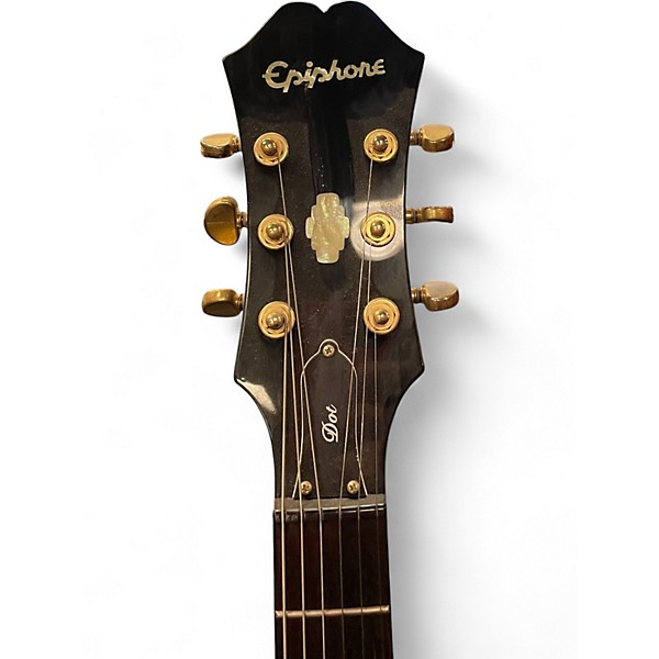 ギター Epiphone dot Epiphone Dot Deluxe Flametop Semi-Hollowbody Electric Guitar