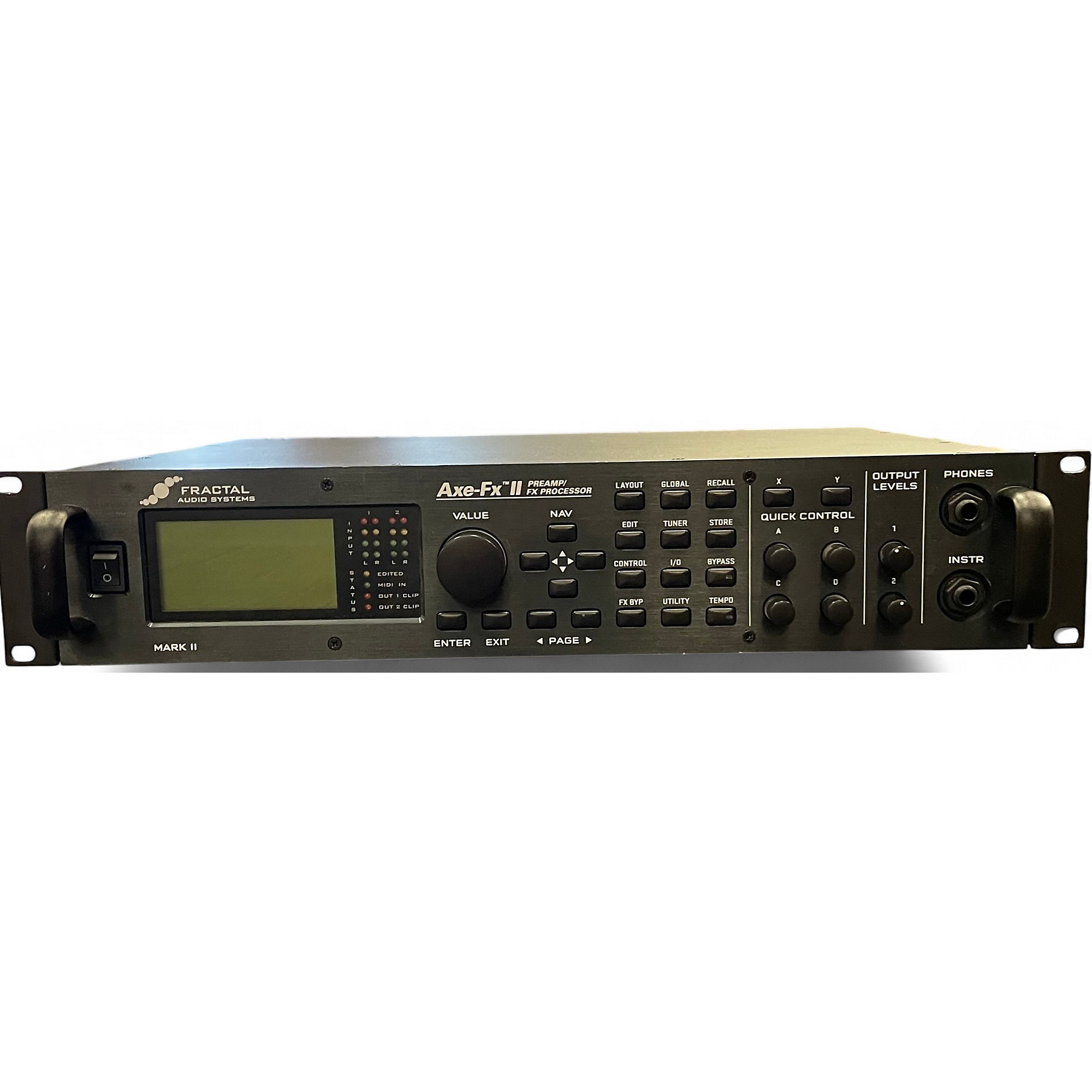 ギター Fractal Audio Systems Axe-Fx II MFC-101 Used Fractal Audio AXE FX II Effect Processor | Guitar Center